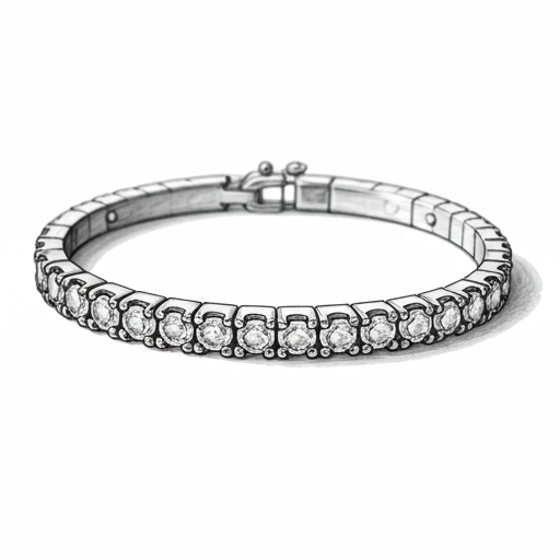 Close up of diamond necklace facets