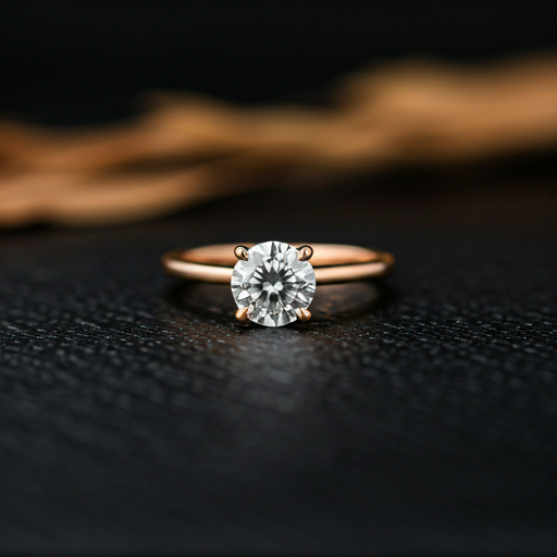 Classic solitaire diamond ring